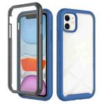 For iPhone 11 Starry Sky Solid Color Series Shockproof PC + TPU Case with PET Film (Royal Blue)