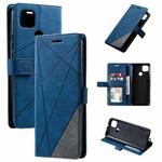 For Motorola Moto G9 Power Skin Feel Splicing Horizontal Flip Leather Case with Holder & Card Slots & Wallet & Photo Frame(Blue)
