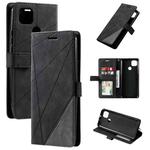 For Motorola Moto G9 Power Skin Feel Splicing Horizontal Flip Leather Case with Holder & Card Slots & Wallet & Photo Frame(Black)