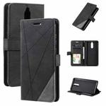 For Huawei Mate 10 Lite Skin Feel Splicing Horizontal Flip Leather Case with Holder & Card Slots & Wallet & Photo Frame(Black)