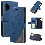 For Samsung Galaxy A32 5G Skin Feel Splicing Horizontal Flip Leather Case with Holder & Card Slots & Wallet & Photo Frame(Blue)