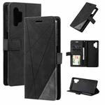 For Samsung Galaxy A32 5G Skin Feel Splicing Horizontal Flip Leather Case with Holder & Card Slots & Wallet & Photo Frame(Black)