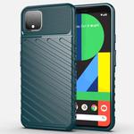 For Google Pixel 4 XL Thunderbolt Shockproof TPU Soft Case(Dark Green)