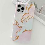 Golden Powder Dream Color Marble Pattern TPU Protective Case For iPhone 11 Pro Max(Colorful)