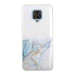 For Xiaomi Redmi Note 9 Pro Hollow Marble Pattern TPU Precise Hole Protective Case(Grey)