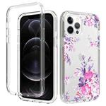 For iPhone 11 2 in 1 High Transparent Painted Shockproof PC + TPU Protective Case (Rose Flower)