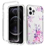 For iPhone 11 Pro Max 2 in 1 High Transparent Painted Shockproof PC + TPU Protective Case (Rose Flower)