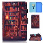 For Samsung Galaxy Tab A7 Lite 8.7 inch (2021) SM-T220 / T225 Colored Drawing Stitching Horizontal Flip Leather Case, with Holder & Card Slots(Bookshelf)