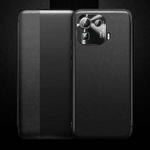 For Xiaomi Mi 11 Pro Magnetic Side Window View Shockproof Horizontal Flip Leather Case(Black)