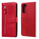 For OPPO Reno5 / Find X3 Lite Fashion Calf Texture Zipper Horizontal Flip Leather Case with Stand & Card Slots & Wallet(Red)