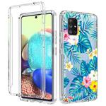 For Samsung Galaxy A71 5G 2 in 1 High Transparent Painted Shockproof PC + TPU Protective Case(Banana Leaf)