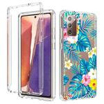 For Samsung Galaxy Note20 2 in 1 High Transparent Painted Shockproof PC + TPU Protective Case(Banana Leaf)