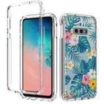 For Samsung Galaxy S10e 2 in 1 High Transparent Painted Shockproof PC + TPU Protective Case(Banana Leaf)