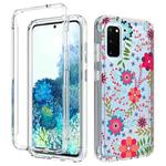 For Samsung Galaxy S20 2 in 1 High Transparent Painted Shockproof PC + TPU Protective Case(Small Floral)