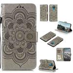 For OPPO Reno5 5G / Find X3 Lite Mandala Embossing Pattern Horizontal Flip PU Leather Case with Holder & Card Slots & Wallet & Lanyard(Grey)