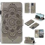 For Xiaomi Mi 11 Lite Mandala Embossing Pattern Horizontal Flip PU Leather Case with Holder & Card Slots & Wallet & Lanyard(Grey)