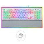 AULA L2098 108 Keys USB RGB Light Wired Mechanical Gaming Keyboard, Ice Shaft(Silver)