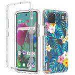 For LG K92 5G 2 in 1 High Transparent Painted Shockproof PC + TPU Protective Case(Banana Leaf)