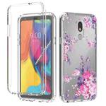 For LG Stylo 5 2 in 1 High Transparent Painted Shockproof PC + TPU Protective Case(Rose)