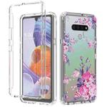 For LG Stylo 6 2 in 1 High Transparent Painted Shockproof PC + TPU Protective Case(Rose)