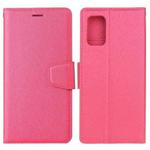 For Samsung Galaxy A02s Silk Texture Horizontal Flip Leather Case with Holder & Card Slots & Wallet & Photo Frame(Rose Red)