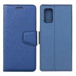 For Samsung Galaxy A52 5G / 4G Silk Texture Horizontal Flip Leather Case with Holder & Card Slots & Wallet & Photo Frame(Blue)