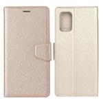 For Samsung Galaxy A52 5G / 4G Silk Texture Horizontal Flip Leather Case with Holder & Card Slots & Wallet & Photo Frame(Gold)