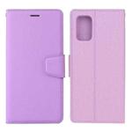 For Samsung Galaxy A52 5G / 4G Silk Texture Horizontal Flip Leather Case with Holder & Card Slots & Wallet & Photo Frame(Purple)