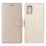 For Samsung Galaxy A72 5G / 4G Silk Texture Horizontal Flip Leather Case with Holder & Card Slots & Wallet & Photo Frame(Gold)
