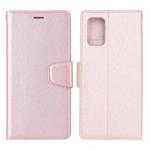 For Samsung Galaxy A72 5G / 4G Silk Texture Horizontal Flip Leather Case with Holder & Card Slots & Wallet & Photo Frame(Rose Gold)