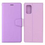For Samsung Galaxy A72 5G / 4G Silk Texture Horizontal Flip Leather Case with Holder & Card Slots & Wallet & Photo Frame(Purple)