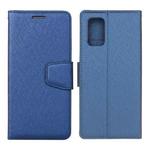 For Samsung Galaxy S20 FE Silk Texture Horizontal Flip Leather Case with Holder & Card Slots & Wallet & Photo Frame(Blue)