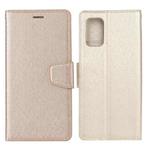 For Samsung Galaxy S20 FE Silk Texture Horizontal Flip Leather Case with Holder & Card Slots & Wallet & Photo Frame(Gold)