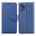 For Samsung Galaxy A32 5G Silk Texture Horizontal Flip Leather Case with Holder & Card Slots & Wallet & Photo Frame(Blue)