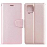 For Samsung Galaxy A42 5G Silk Texture Horizontal Flip Leather Case with Holder & Card Slots & Wallet & Photo Frame(Rose Gold)