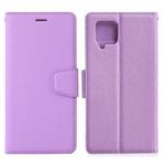 For Samsung Galaxy A42 5G Silk Texture Horizontal Flip Leather Case with Holder & Card Slots & Wallet & Photo Frame(Purple)