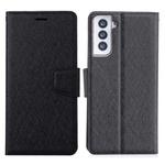 For Samsung Galaxy S21 5G Silk Texture Horizontal Flip Leather Case with Holder & Card Slots & Wallet & Photo Frame(Black)