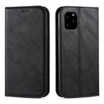 For iPhone 11 Pro AZNS Retro Texture Magnetic Horizontal Flip PU Leather Case with Holder & Card Slots & Photo Frame(Black)