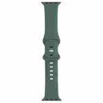 Double Wear Rivets Watch Band For Apple Watch Ultra 49mm / Series 8&7 45mm / SE 2&6&SE&5&4 44mm / 3&2&1 42mm(Olive Green)