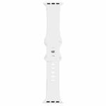 Double Wear Rivets Watch Band For Series 7 41mm / 6 & SE & 5 & 4 40mm / 3 & 2 & 1 38mm(White)