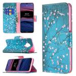 For Nokia G20 / G10 Colored Drawing Pattern Horizontal Flip Leather Case with Holder & Card Slots & Wallet(Plum Blossom)