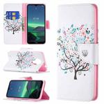 For Nokia 1.4 Colored Drawing Pattern Horizontal Flip Leather Case with Holder & Card Slots & Wallet(Tree)
