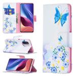 For Xiaomi Mi 11i / Poco F3 / Redmi K40 Colored Drawing Pattern Horizontal Flip Leather Case with Holder & Card Slots & Wallet(Butterfly Love)