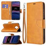 For Nokia G20 / G10 Retro Lambskin Texture Pure Color Horizontal Flip PU Leather Case with Holder & Card Slots & Wallet & Lanyard(Yellow)