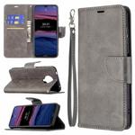 For Nokia G20 / G10 Retro Lambskin Texture Pure Color Horizontal Flip PU Leather Case with Holder & Card Slots & Wallet & Lanyard(Grey)