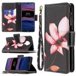 For Nokia G20 / G10 Colored Drawing Pattern Zipper Horizontal Flip Leather Case with Holder & Card Slots & Wallet(Lotus)