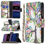 For Nokia G20 / G10 Colored Drawing Pattern Zipper Horizontal Flip Leather Case with Holder & Card Slots & Wallet(Tree)