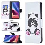 For Xiaomi Mi 11i / Poco F3 / Redmi K40 Colored Drawing Pattern Horizontal Flip Leather Case with Holder & Card Slots & Wallet(Panda)