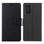 For Huawei P smart 2021 / Y7a Silk Texture Horizontal Flip Leather Case with Holder & Card Slots & Wallet & Photo Frame(Black)
