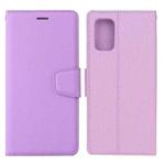 For Huawei P smart 2021 / Y7a Silk Texture Horizontal Flip Leather Case with Holder & Card Slots & Wallet & Photo Frame(Purple)